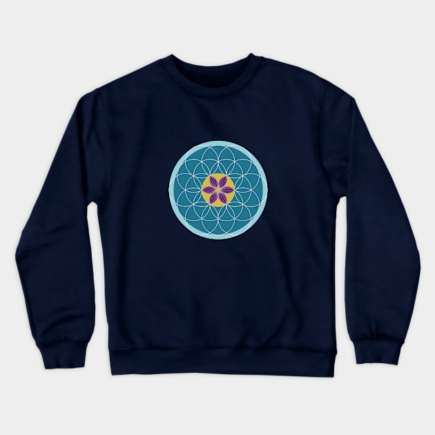 Flor de Cacao Crewneck Sweatshirt by Eduardo Tejedor